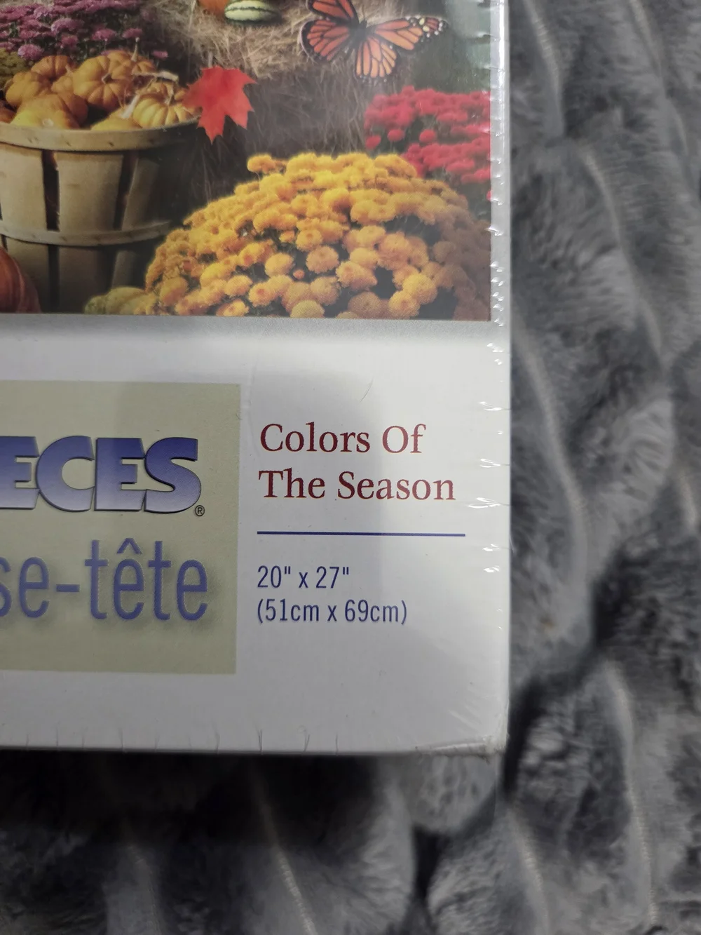 Bits and Pieces 1000-Piece Colors Of The Season Puzzle - Red, Green, Orange